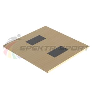 Купить Помост тяжелоатлетический 3х3х0,1м, рез. амортизаторы 1х0,5х0,04м в Ворсме 