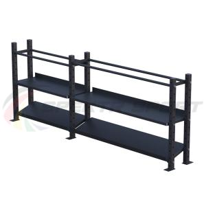 Купить Модульный стеллаж для гантелей, гирь и медболов 3180х430х1200 (2 секции) в Ворсме 
